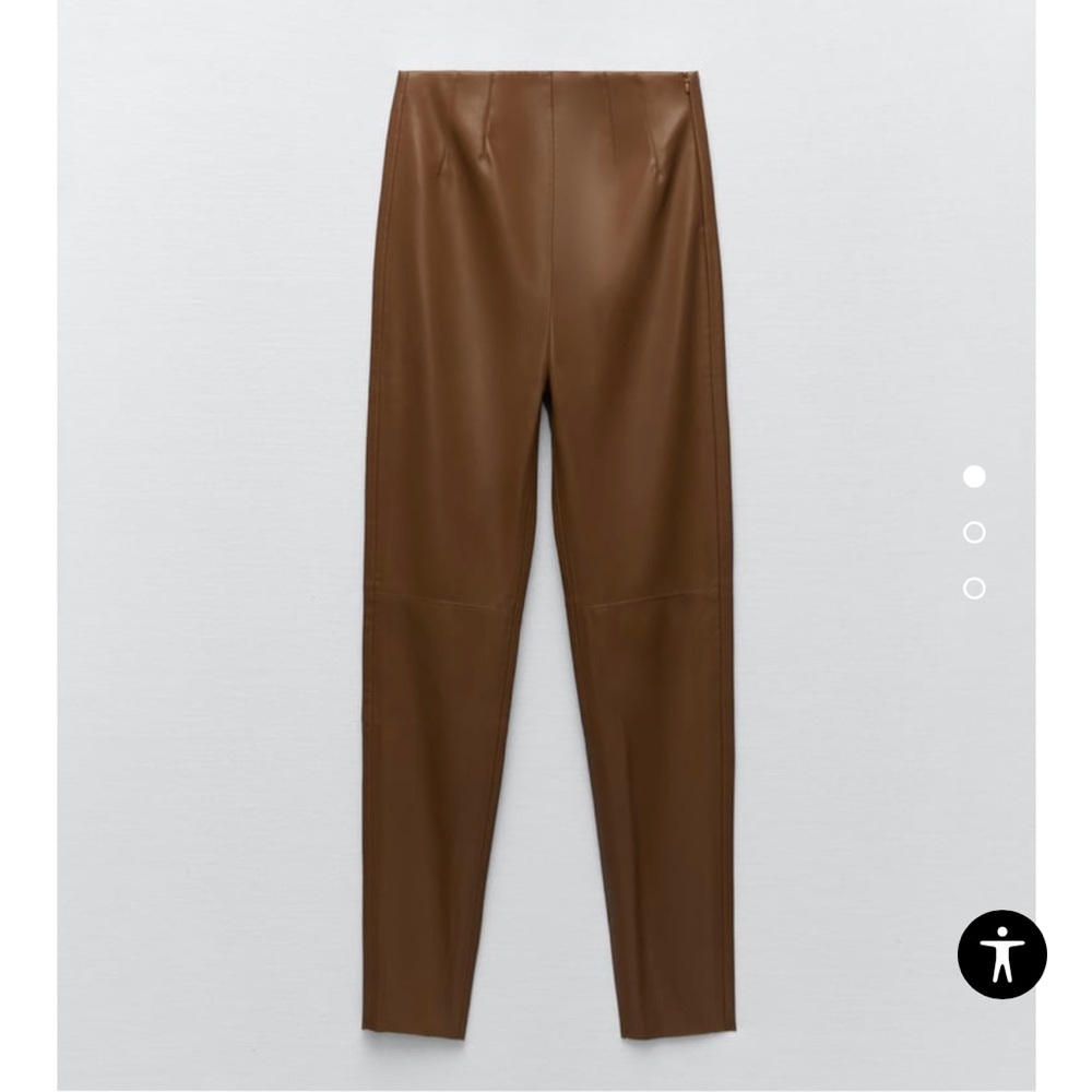 Zara faux leather leggings